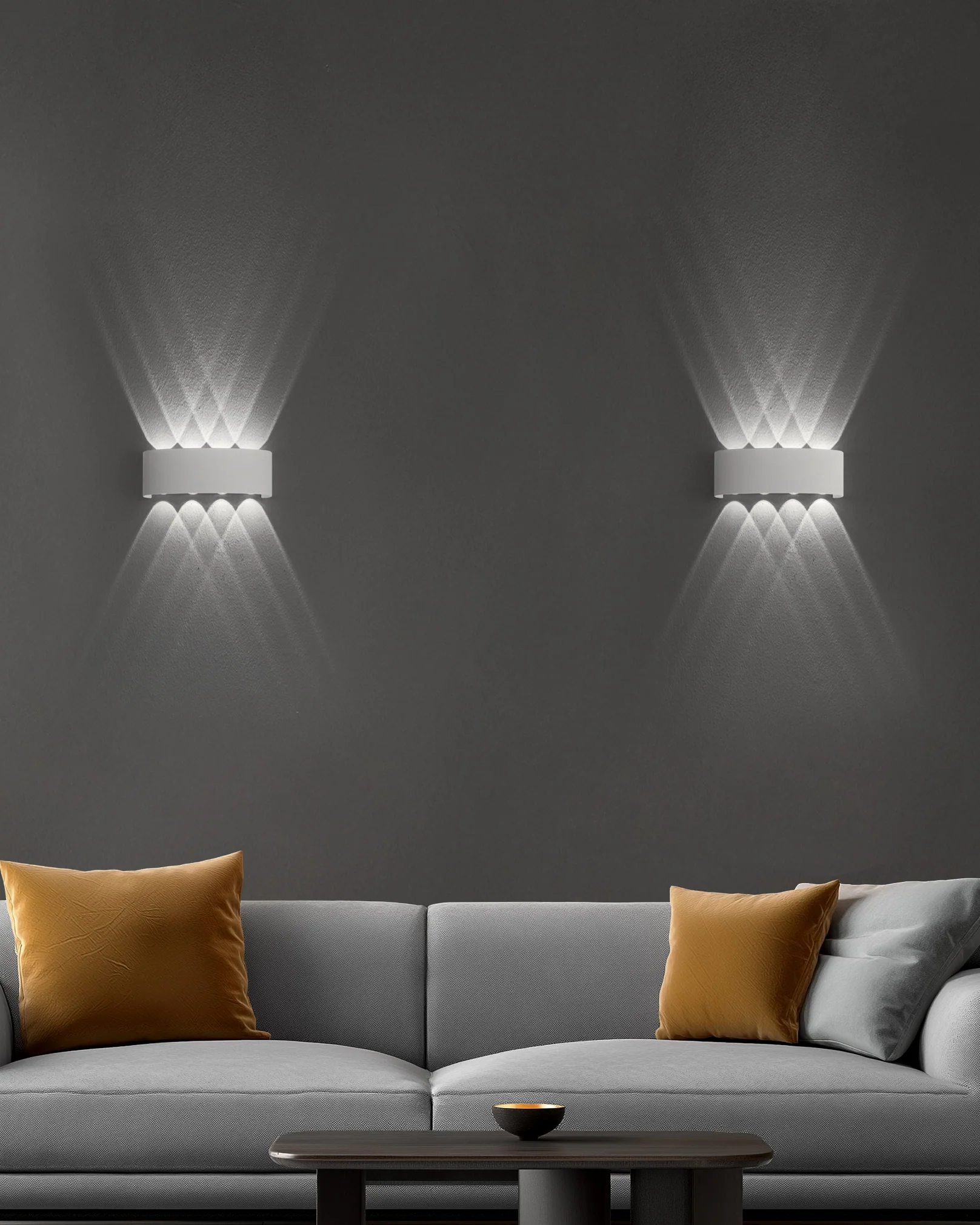 Applique Multiray bi-emissione - Bianco