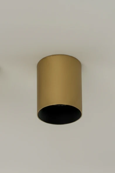 Faretto Nox Round - Nero e Oro