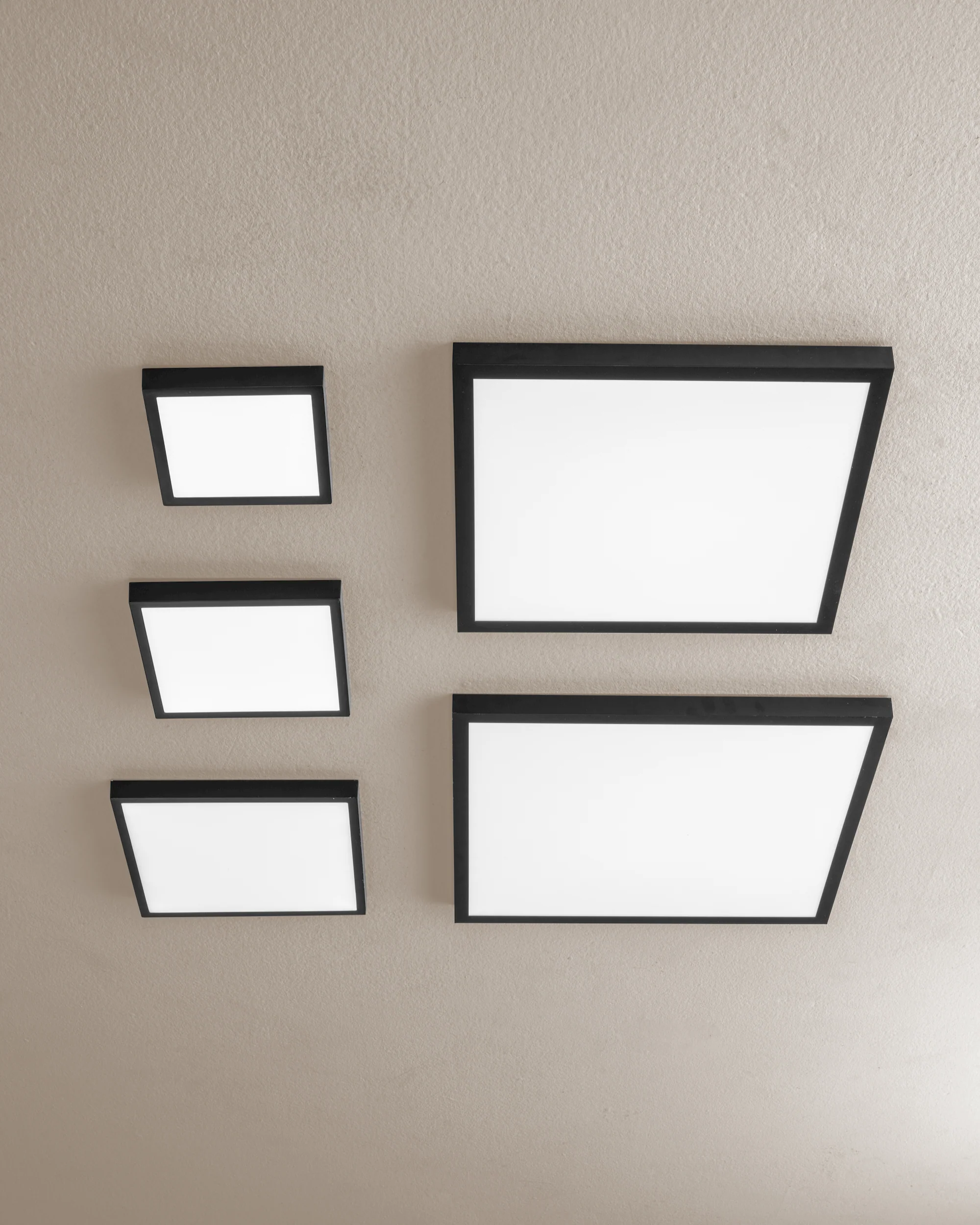 Plafoniera Panel led - Nero
