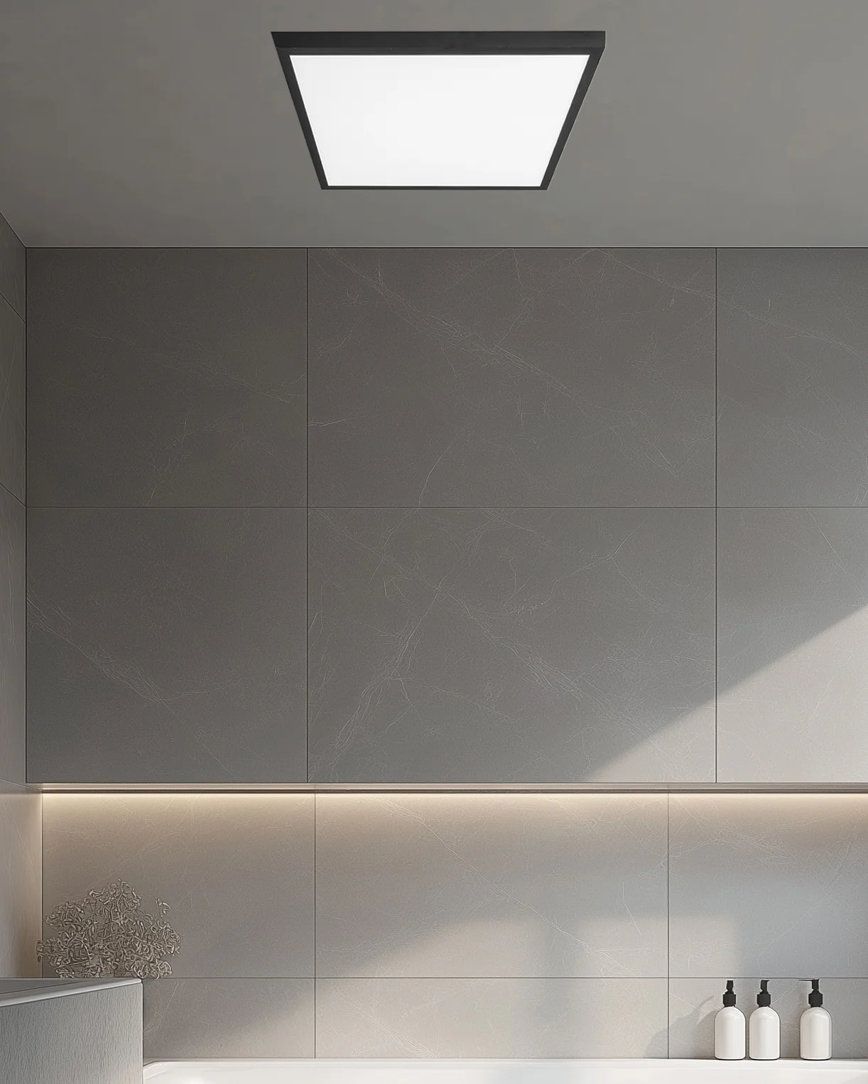 Plafoniera Panel led - Nero - Image 2