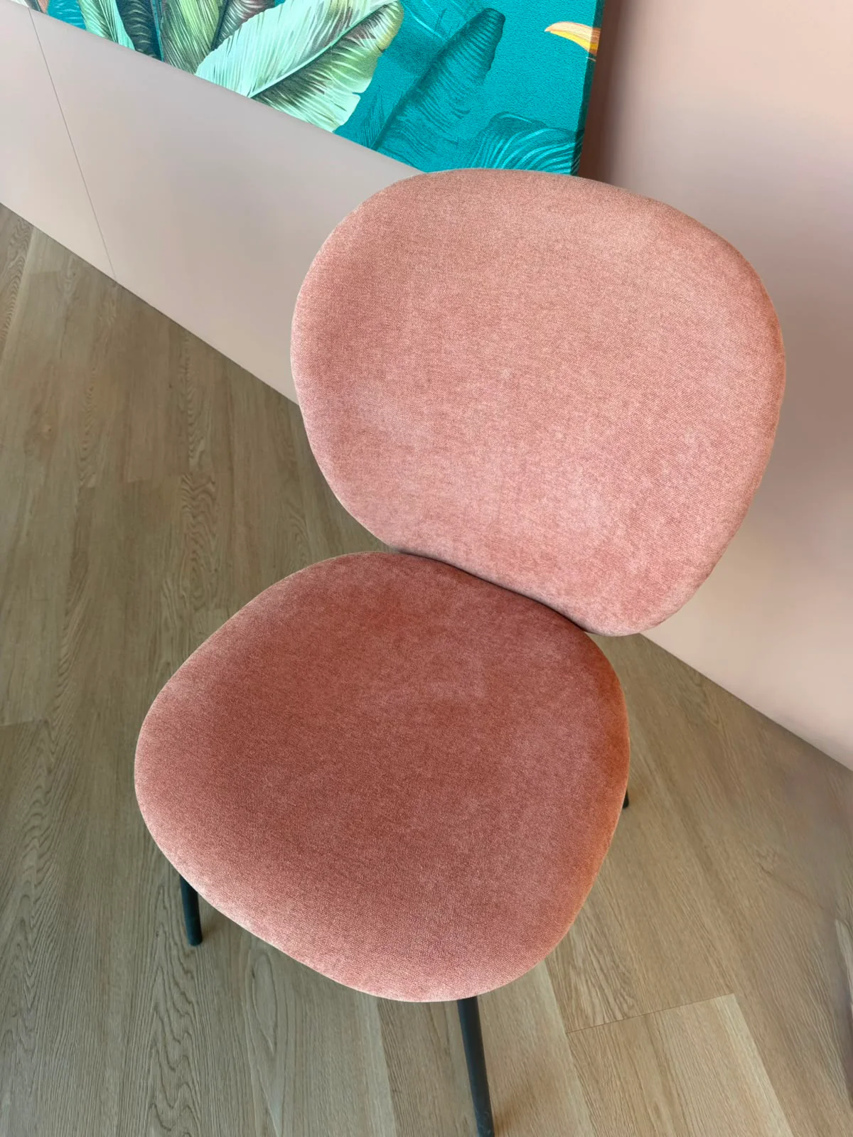 Set 2 poltrone Eva - tessuto rosa antico - Image 7